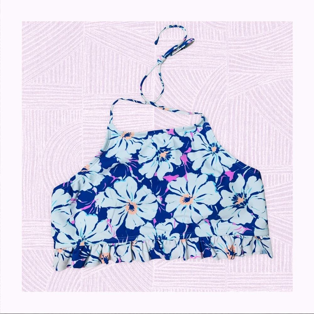 Floral bikini top